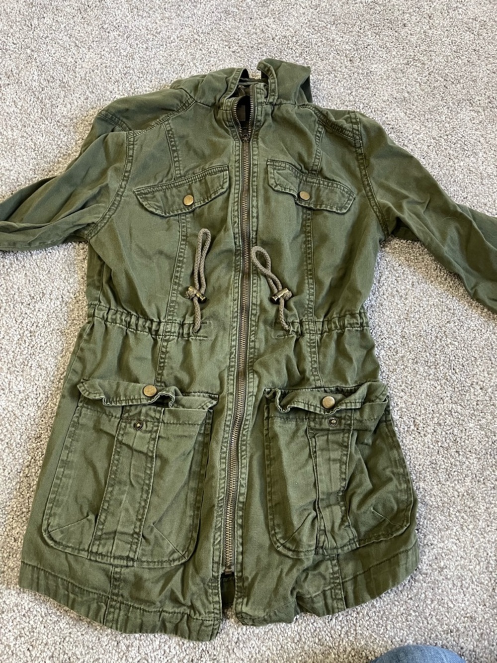 Green Mossimo Utility Jacket with Hood